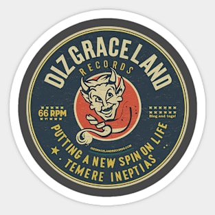 Dizgraceland Records Sticker